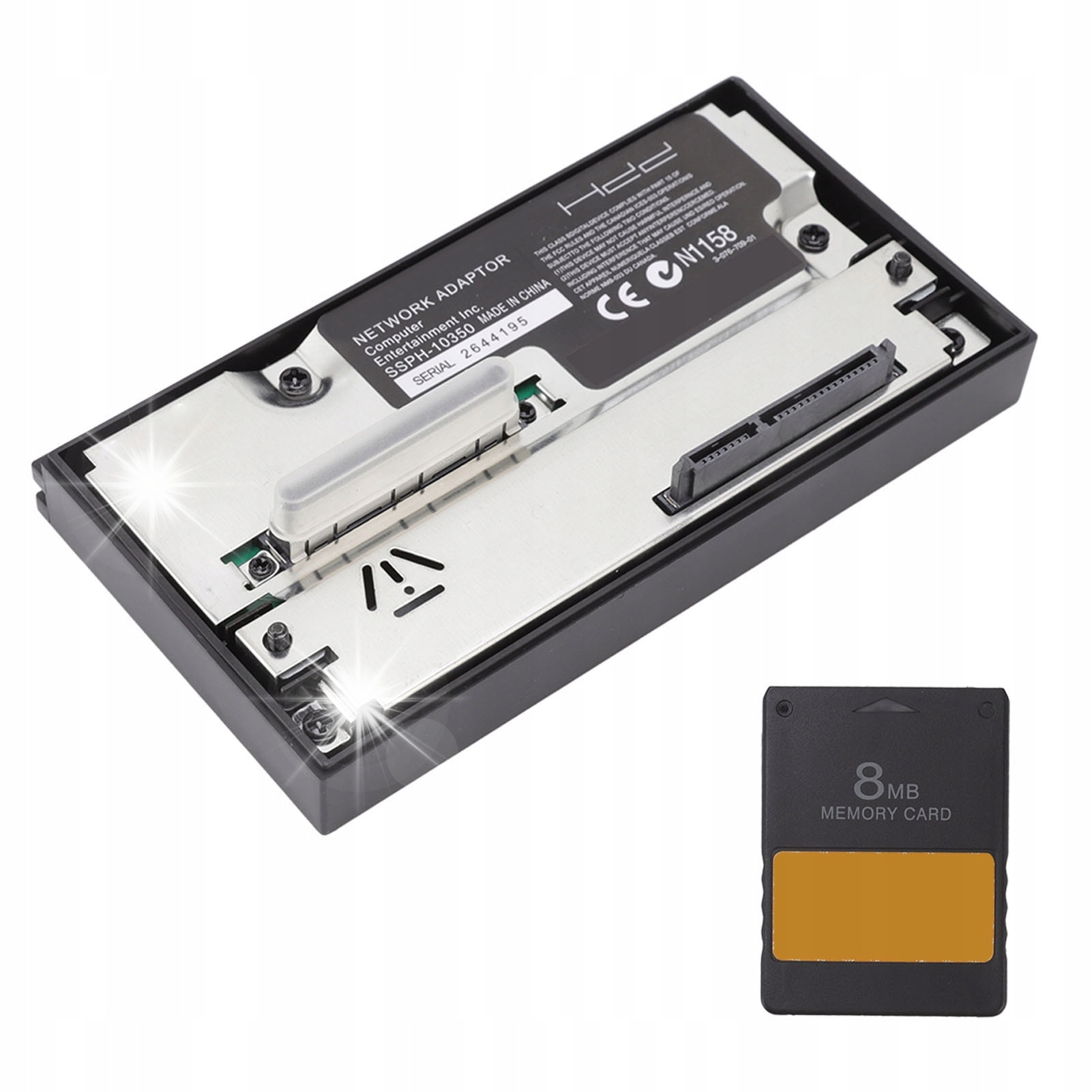 ps2 セット Adaptor HDD pentru PS2, 2TB, interfata SATA, card de memorie 8MB
