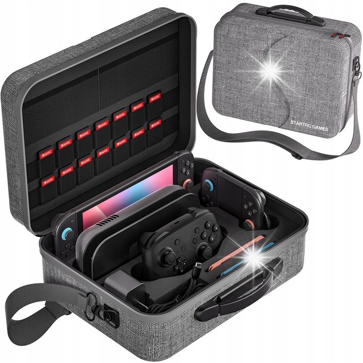 Futeral pentru Nintendo Switch 2 (2025), set cu curea, protectie durabila, portabil, multicolor