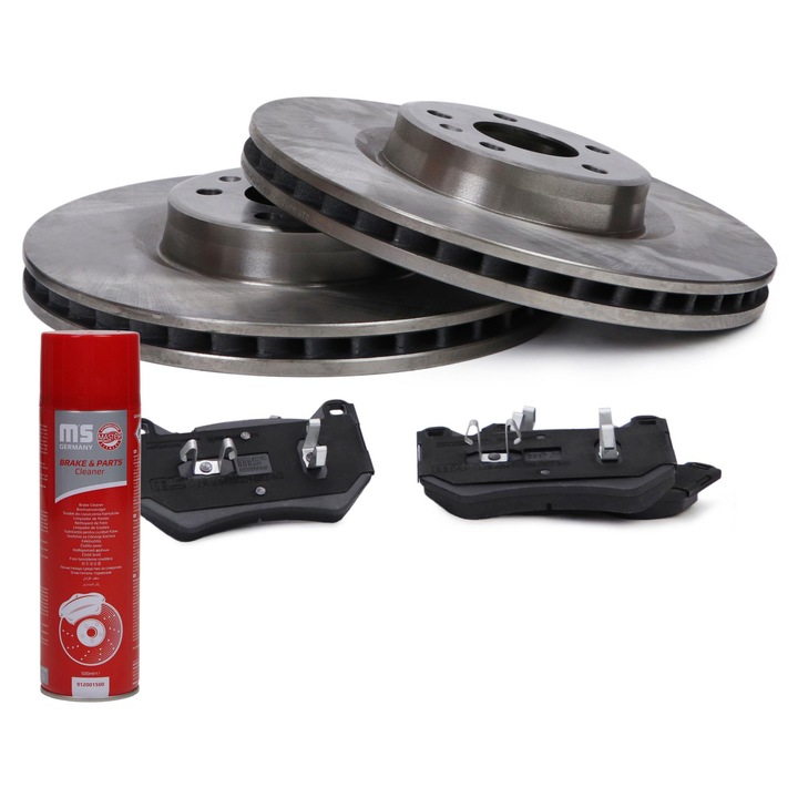 Fékbetét és féktárcsa készlet, első, Master Sport Germany, Audi Q5-höz, 30mm vastagság, 338mm átmérő, 5 lyuk