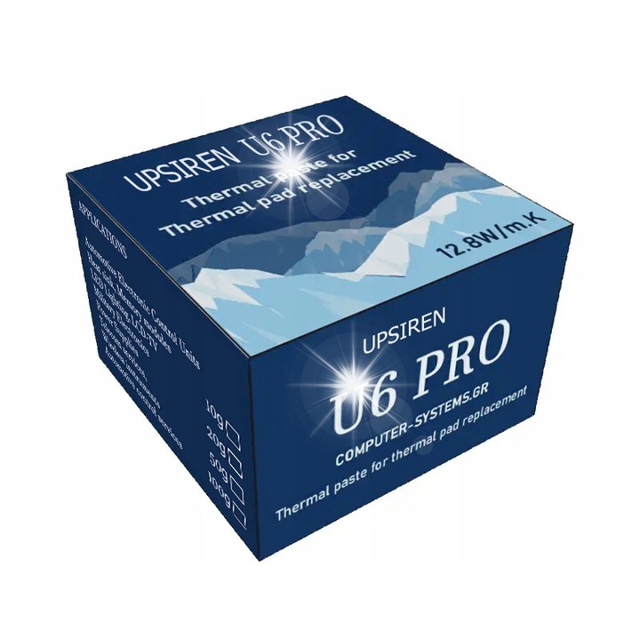 Pasta termica Upsiren U6 PRO 100g, conductivitate termica ridicata, aplicare usoara, fara uscaciune