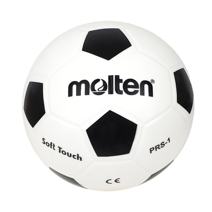 Minge fotbal Molten PRS-1, 190mm, alb-negru, set pentru copii