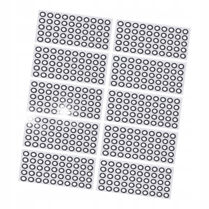 Комплект от 1000 маркера за 3D сканиране, вътрешен диаметър 6 мм, външен диаметър 10 мм, отразяващо фолио