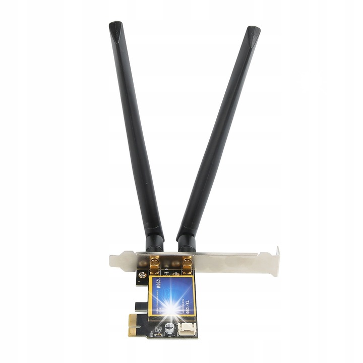 Carda retea PCIe WiFi dual-band 2.4/5GHz, 1200Mbps, Bluetooth 4.0, set cu 2 antene