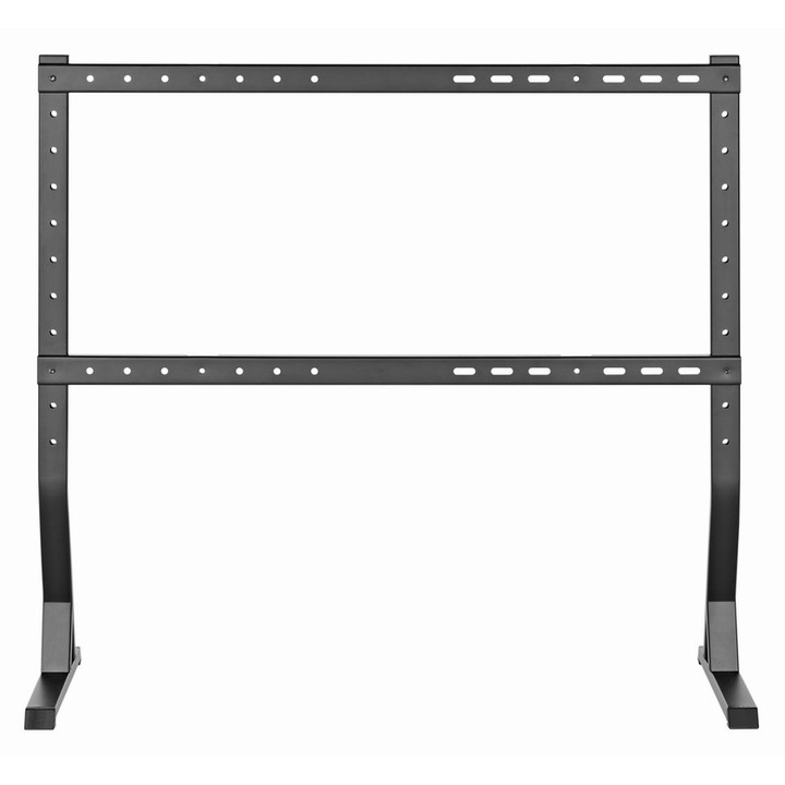 Gembird TVS-D90F-01 asztali TV állvány, 45” - 90”-ig, minimalista stílus, VESA kompatibilis, max. 800 mm x 400 mm, fekete