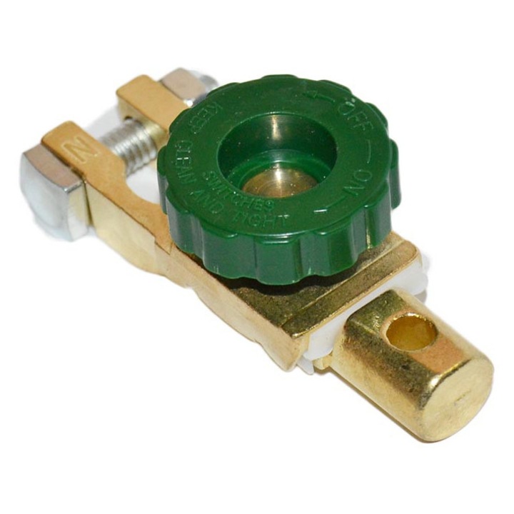 Borna Baterie Auto cu Decuplare Rapida 12-24V, 125A, Montare Direct pe Polul Negativ, Lungime 84 mm, Hessa