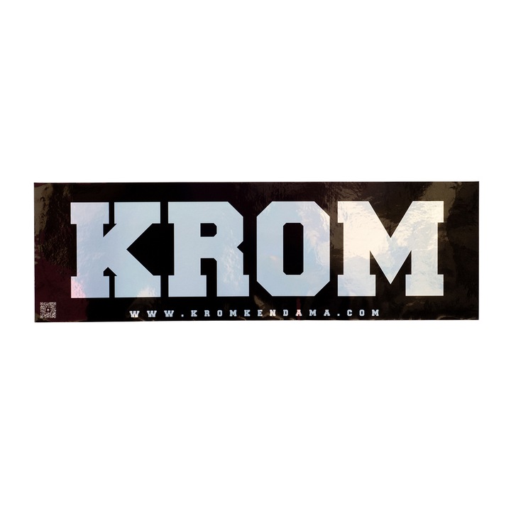 Autocolante Krom Kendama XXXL Holo Stickers Negre Pachet de 5