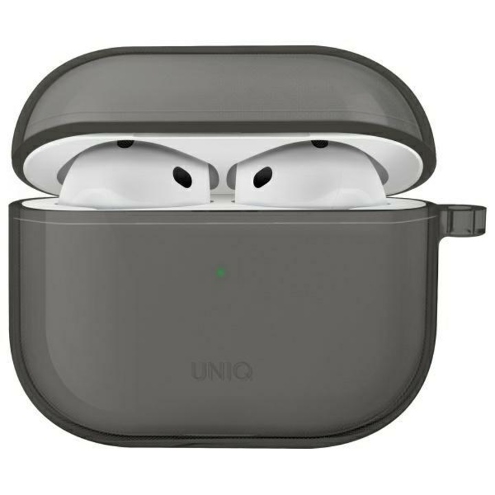 Carcasa Uniq Glase compatibila cu Apple AirPods 4, Clear