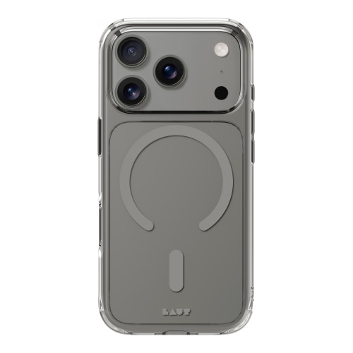 Carcasa Laut Crystal Fluro cu MagSafe compatibila cu iPhone 17 Pro Max, Clear Gray