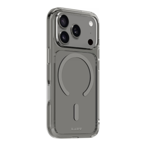 Carcasa Laut Crystal Fluro cu MagSafe compatibila cu iPhone 17 Pro Max, Clear Gray