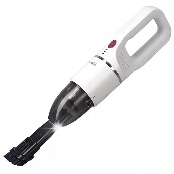 Aspirator auto Goblin, fara fir, putere mare, 20 min autonomie, 0.1 l, alb