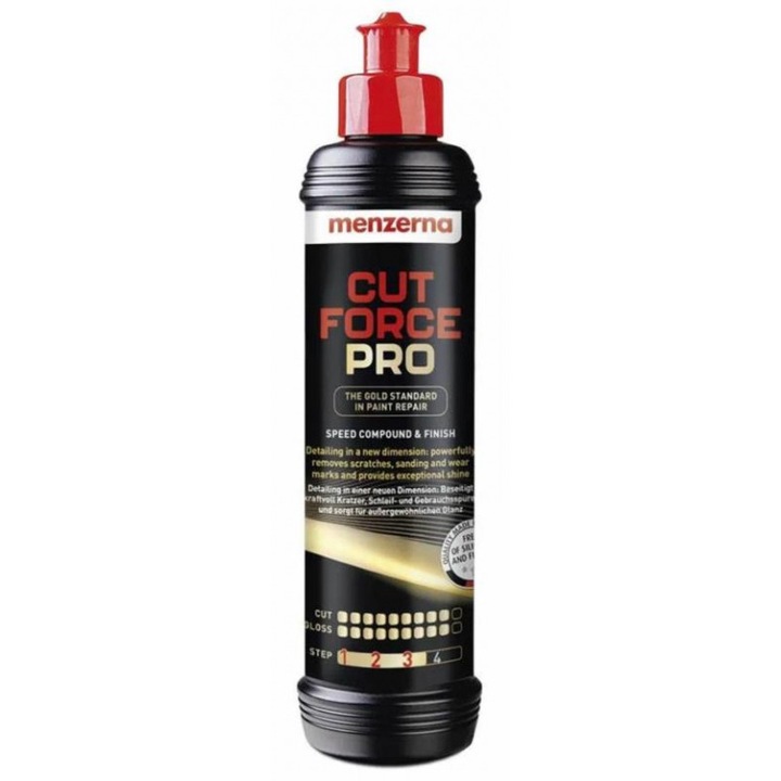 Pasta de lustruit Menzerna Cut Force Pro, 250ml, eliminare zgarieturi, utilizare profesionala