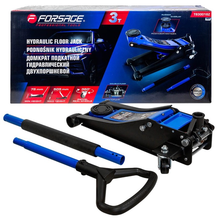 Elevator hidraulic 3T Forsage, 75x505mm, 30kg
