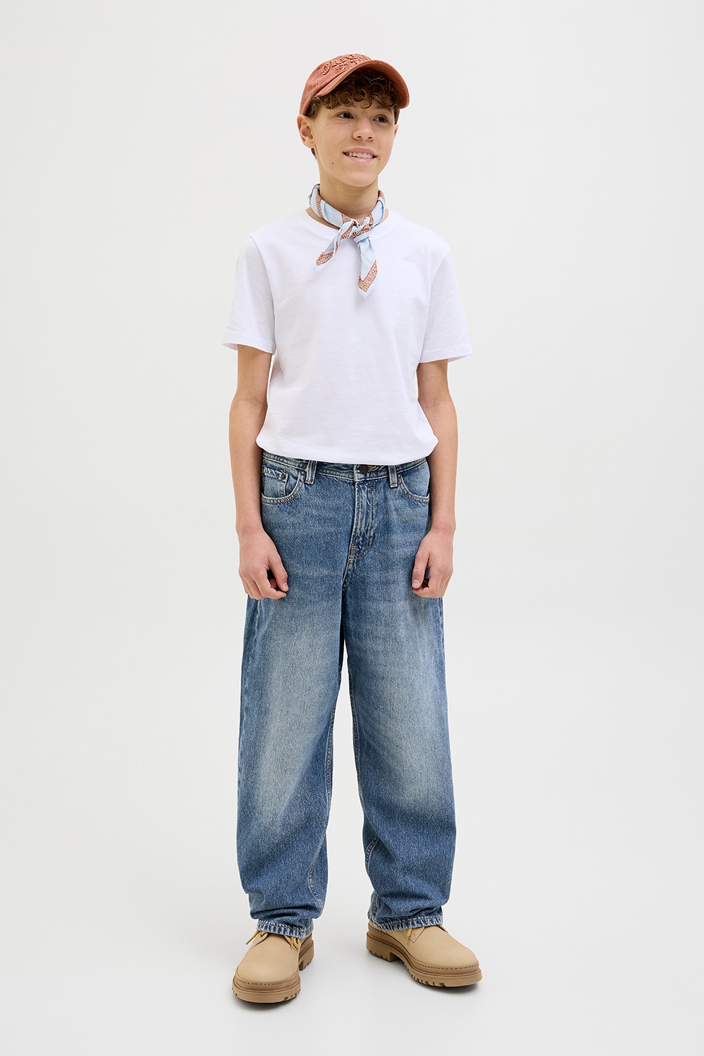 Jack & Jones, Blugi drepti, Albastru deschis melange, 152 CM