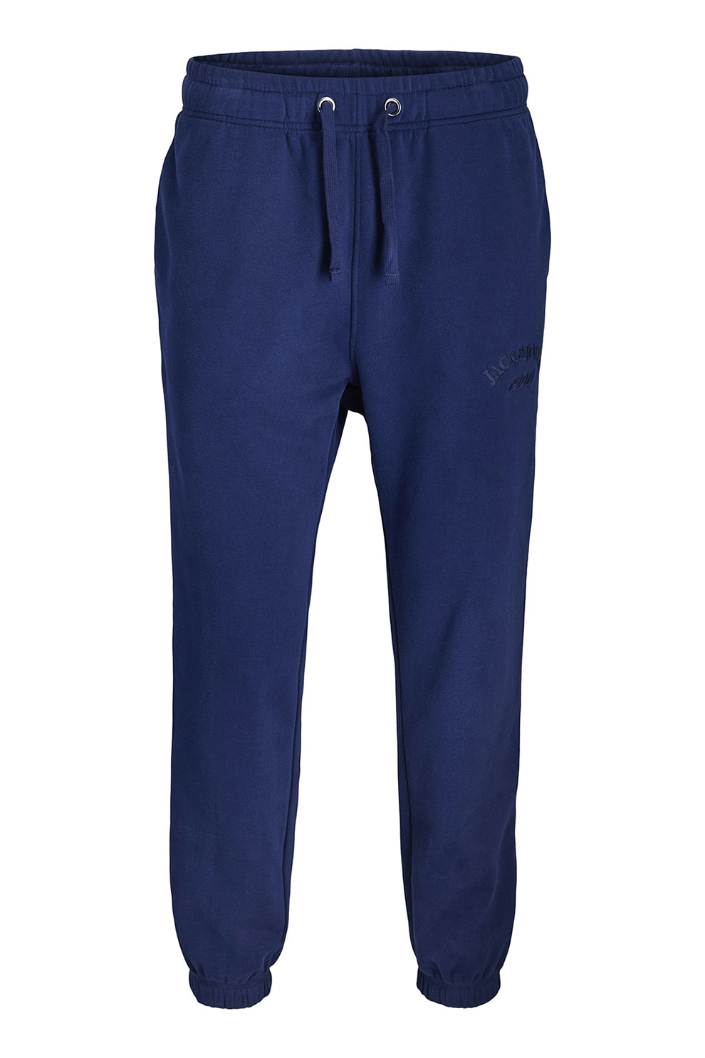Jack & Jones, Pantaloni de trening din bumbac organic cu talie ajustabila, Indigo, 116 CM