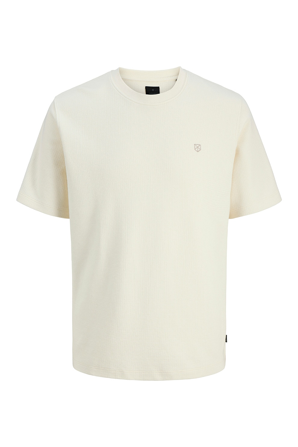 Jack & Jones, Tricou din bumbac organic pique, Crem, S