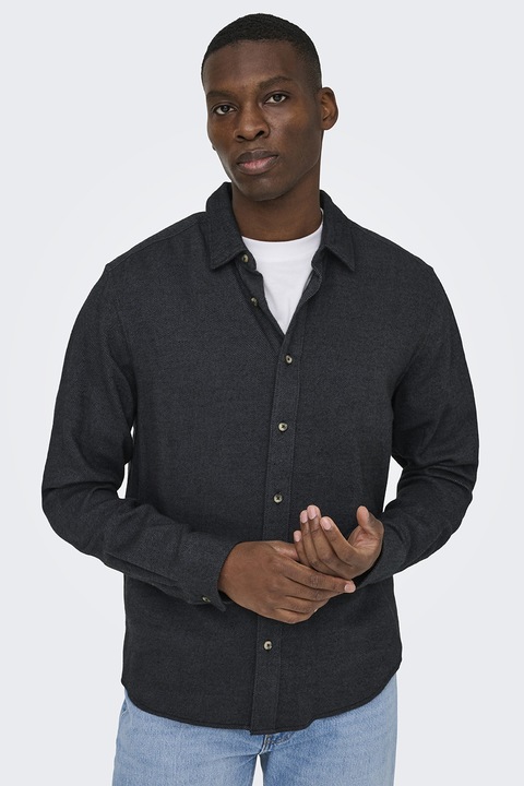 Only & Sons, Normál fazonú pamuting, Antracitszürke