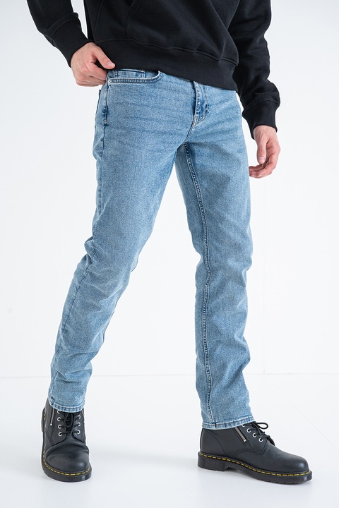 Only & Sons, Slim fit farmernadrág, Melange világoskék