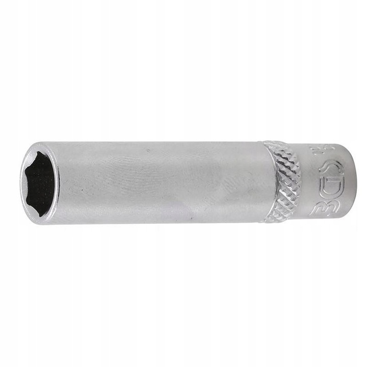 Cheie tubulară adâncă BGS 8mm, 1/4", otel crom-vanadiu, greutate 28g
