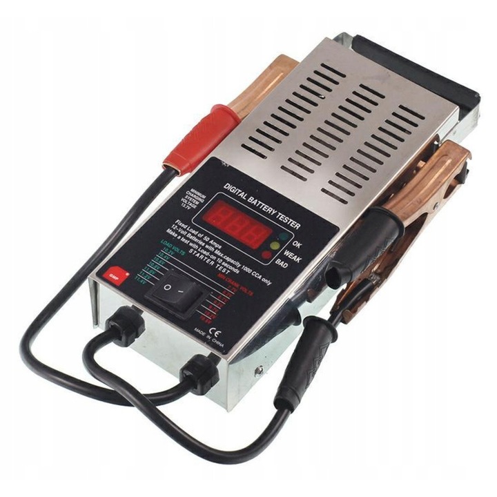Digitális akkumulátor teszter 12V, GMP, ólom-savas akkumulátorokhoz, 150-1000 A, 0-40°C, 1 kg