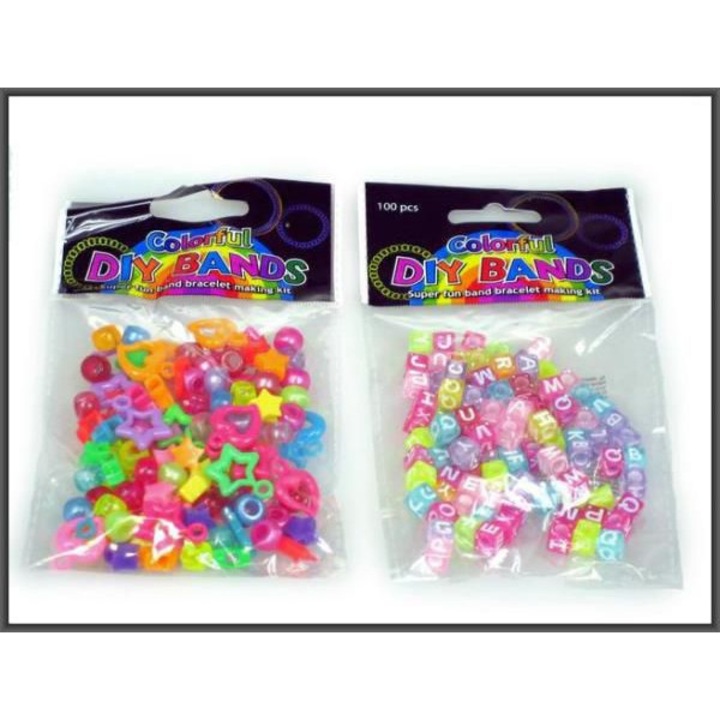 Set de bratari DIY, HIPO, 620094R/12, multicolor, diverse forme si dimensiuni