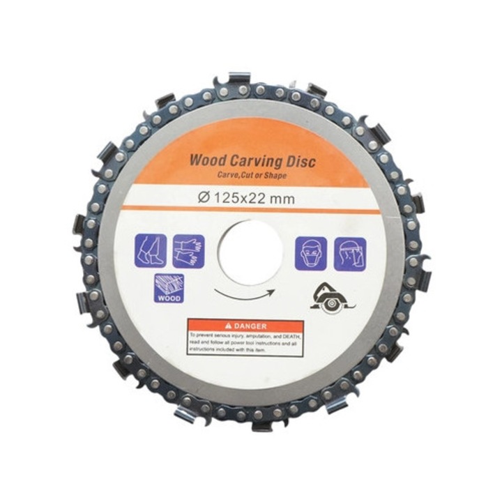 Диск флекс верига за резачка 125x22mm за рязане на дърво
