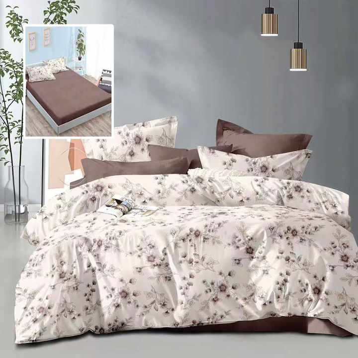 Lenjerie de pat Economy 6 piese cu husa (ECNH40)