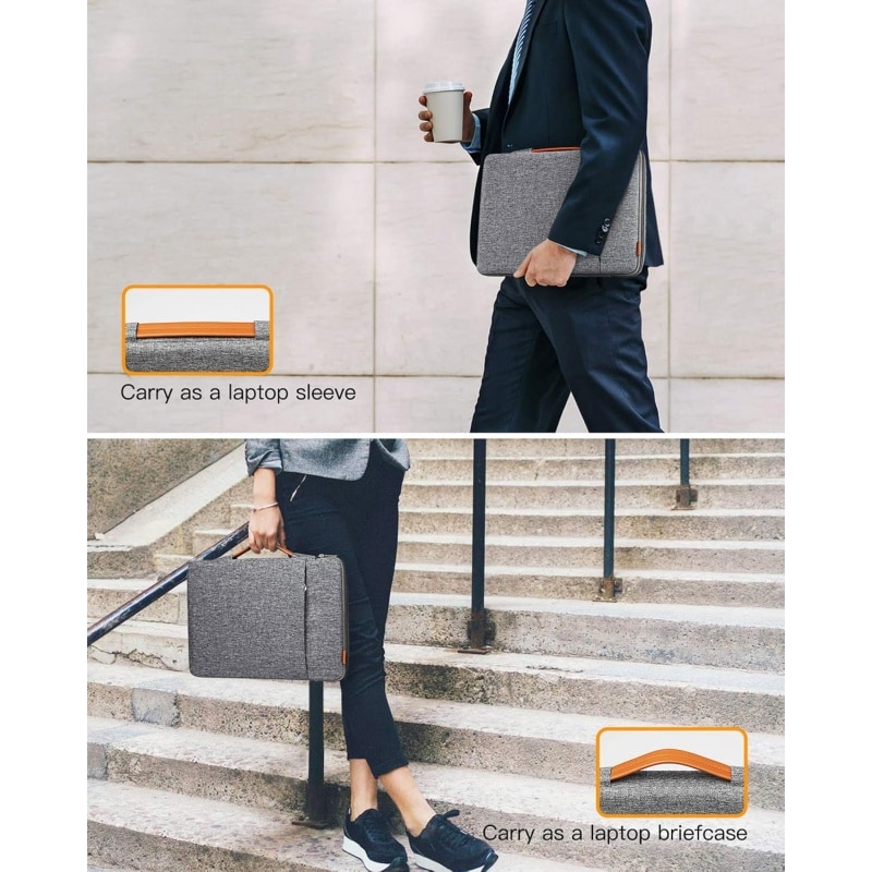 Husă de protecție pentru laptop XONGSOR, 13/14 inch, rezistentă la apă, cu buzunar pentru accesorii, negru