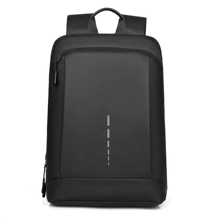 Rucsac laptop 15.6 inch, multiple compartimente, impermeabil, piele ecologică, negru