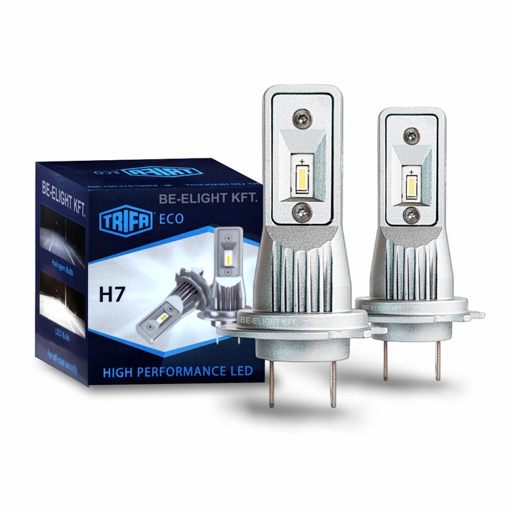 H7 LED pár TRIFA, fényszóró LED izzó, 6500 Kelvin, Plug and PLay