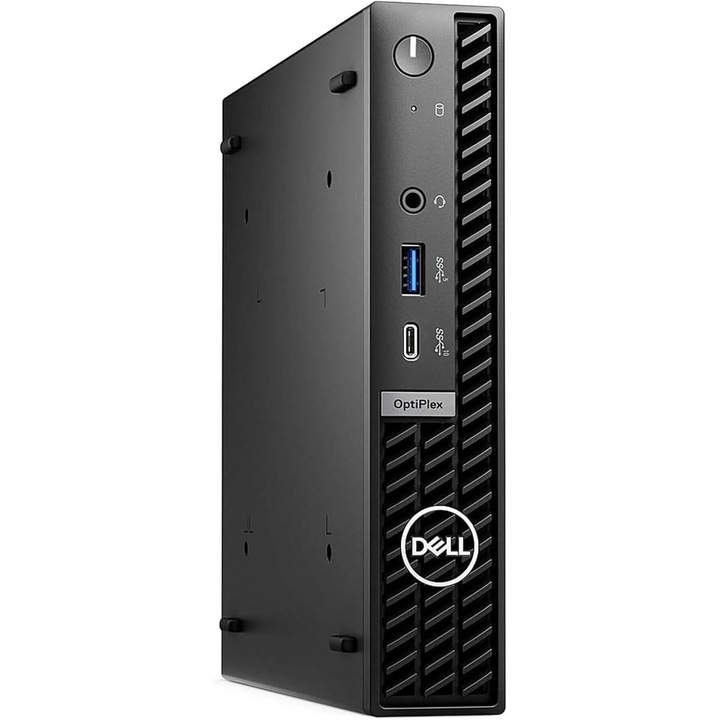 Настолен компютър Dell OptiPlex Micro 7020, Фабрична ОС, Windows 10 pro, Intel Core i5-14600T 1,8GHz, Samsung M425R2GA3PB0-CWMOL 16GB DDR5 5600MHz ram, Micron 2550 256GB M.2 NVMe SSD