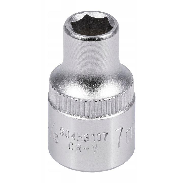 Cheie tubulară Jonnesway 7mm, antrenare 3/8", otel crom-vanadiu, finisaj semi-mat
