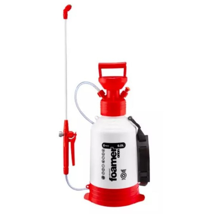 Pompa de stropit, 6L, Alb/Rosu