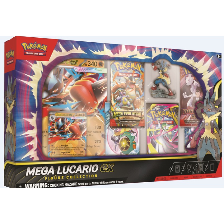 Pokémon TCG: Mega Lucario ex Figura Gyűjtemény kártyacsomag