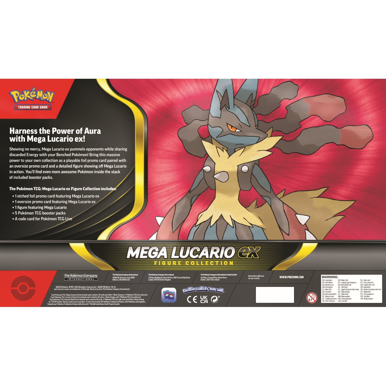 Set cartonase Pokémon TCG: Mega Lucario ex Figure Collection - eMAG.ro