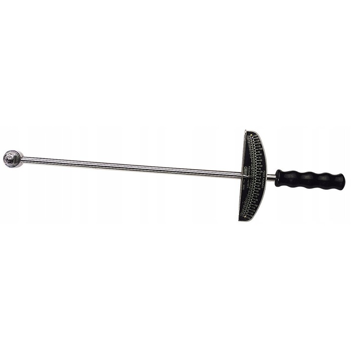 Cheie dinamometrică Draper 1/2'' cu indicator, 460mm, dublă scală