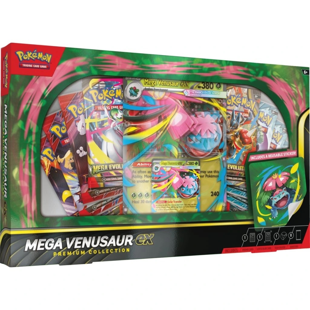 Set cartonase Pokémon TCG: Mega Venusaur ex Premium Collection