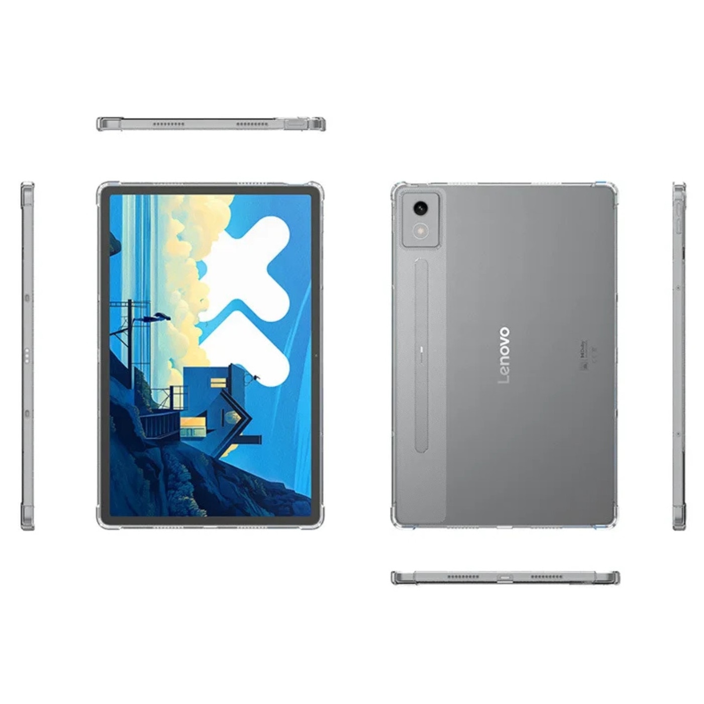 Husa din silicon EtuiTab pentru Lenovo Idea Tab Pro 12.7", acces usor, protectie, transparenta