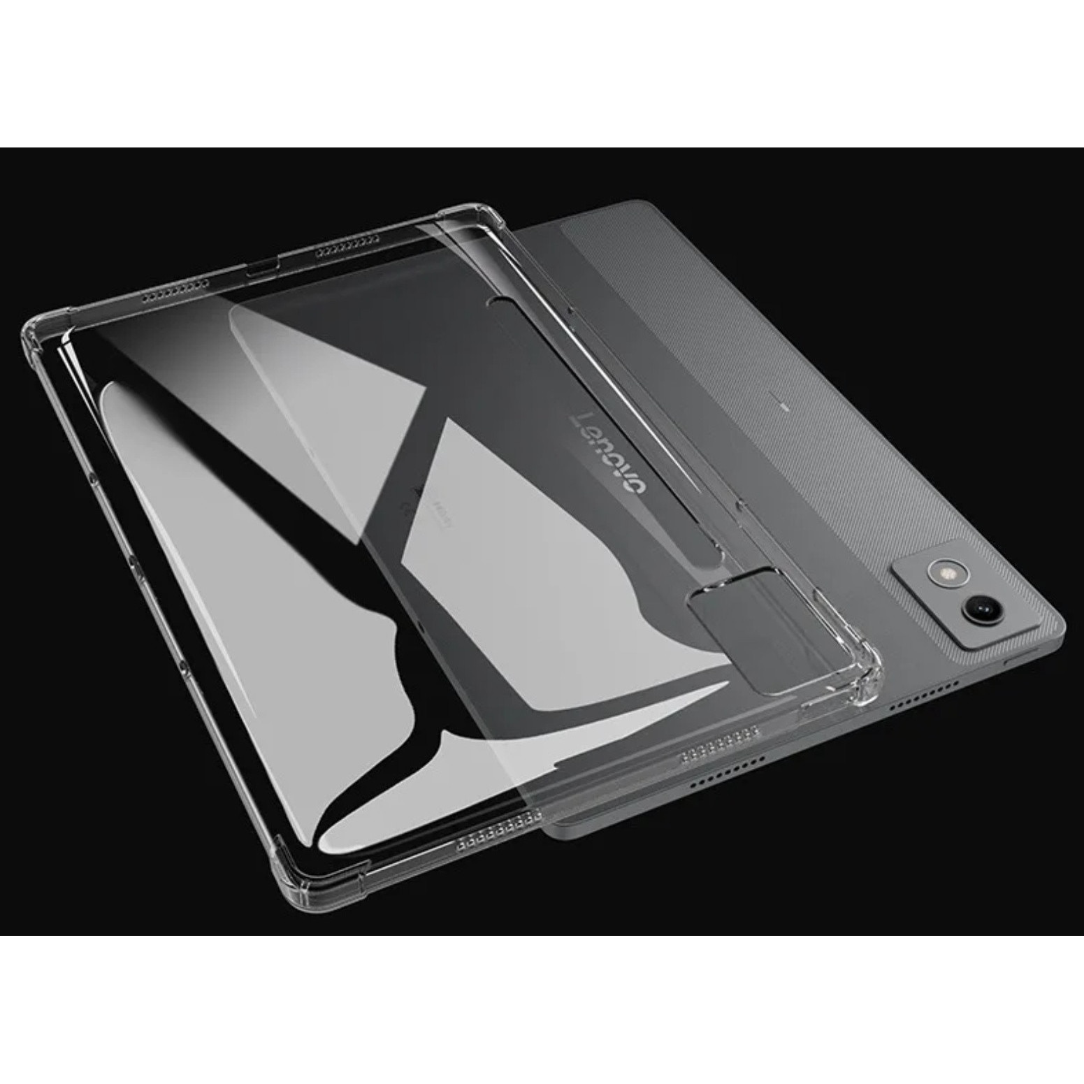 Husa din silicon EtuiTab pentru Lenovo Idea Tab Pro 12.7", acces usor, protectie, transparenta