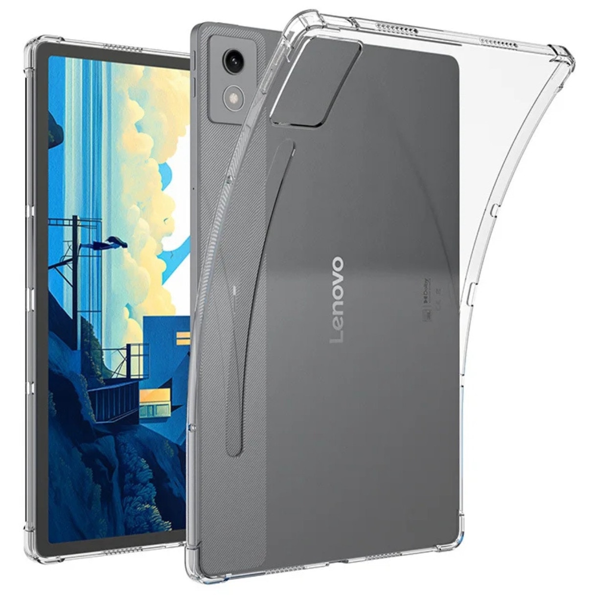 Husa din silicon EtuiTab pentru Lenovo Idea Tab Pro 12.7", acces usor, protectie, transparenta