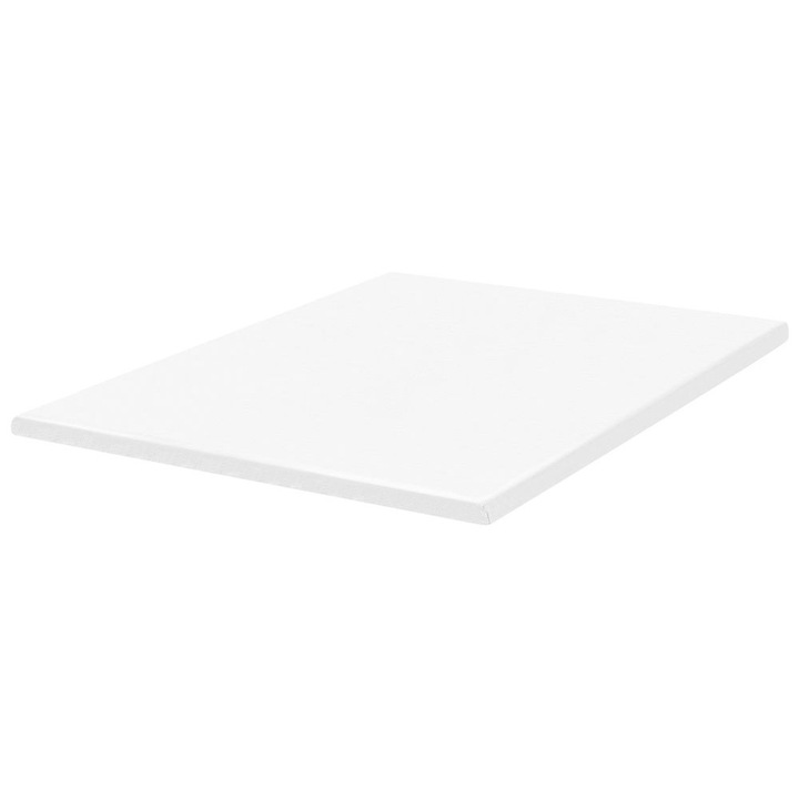 Protectie pentru saltea Beliani Topper 180x200cm, alb, spuma poliuretanica, detasabila