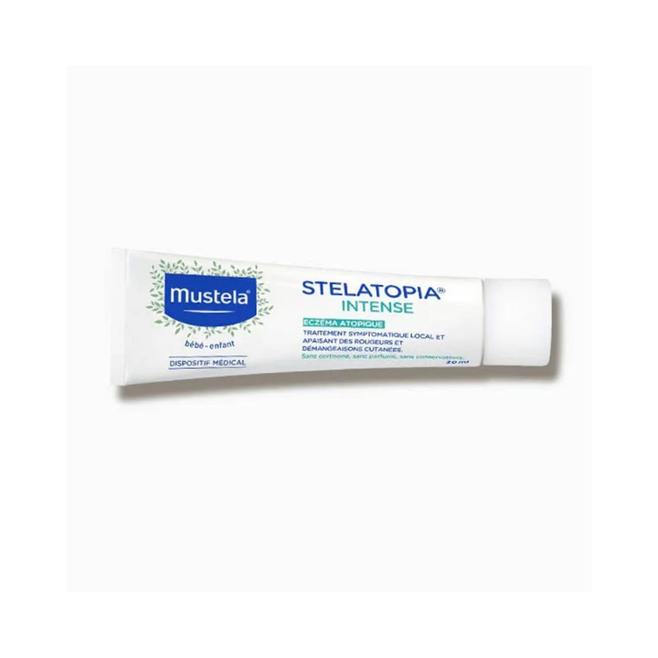 Crema pentru copii Mustela Stelatopia Intense, 30 ml, pentru piele uscata si sensibila