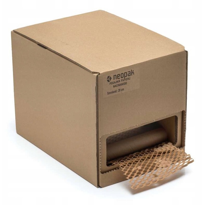 Dispenser Pentru Hartie, Neopak, Eco Carton Rezistent, Ideal Pentru Ambalare Estetica In Magazine, Ateliere Si Birouri, Usor De Folosit Si Transportat, Practic Pentru Produse Mici, Fiabil, Compatibil Cu Role 20 cm, Bronz