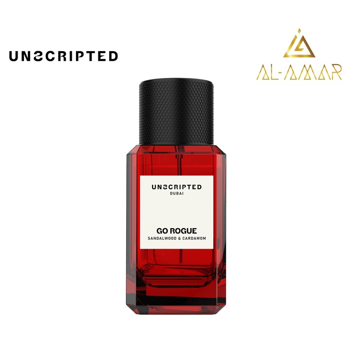 Parfum unisex, UNSCRIPTED, GO ROGUE, note de smochine si cardamom, 100ml