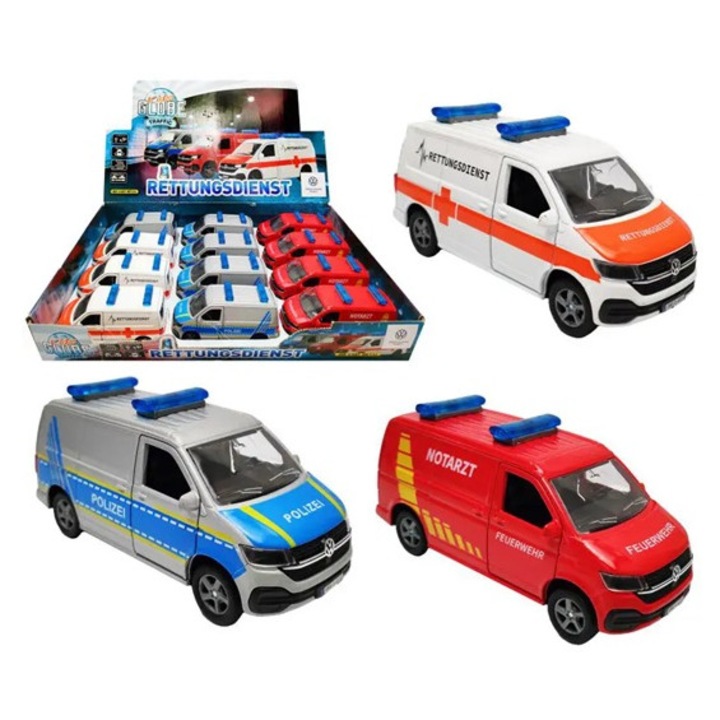 Masinuta VW T6, 3 modele, multicolor, 510331