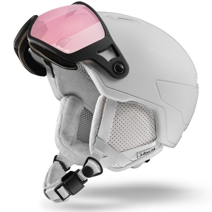 Casca ski Julbo Globe Reactiv 1-3 High Contrast, marime 54/58, alb