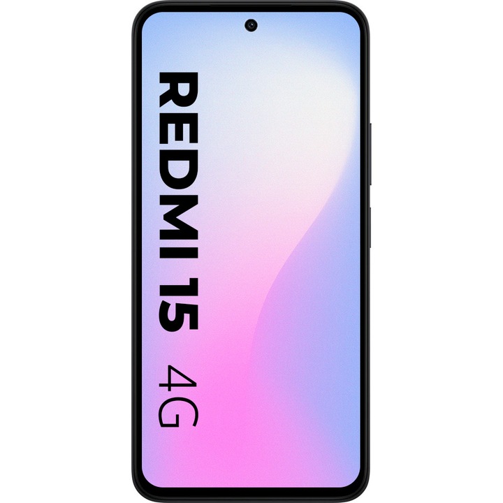 Мобилен телефон Xiaomi Redmi 15, 6GB RAM, 128GB, Midnight Black