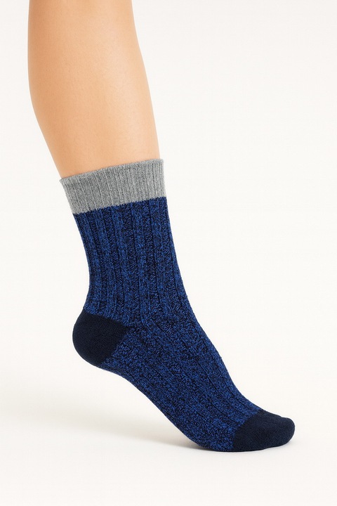 Sosete dama Fashionista, Albastru inchis/Albastru deschis, 36-40