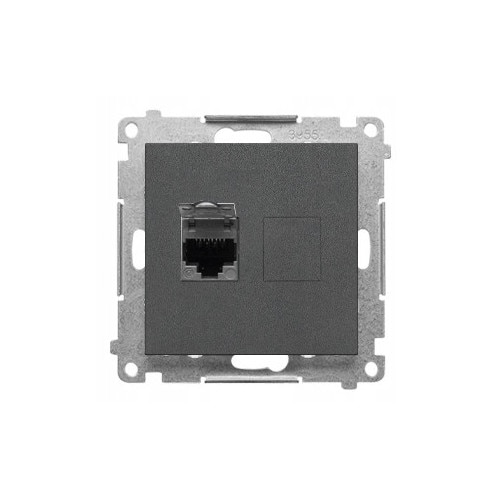 Cutie pardoseala set 8-kabila, 6 prize, 4 RJ45 Cat 6, alb, montare
