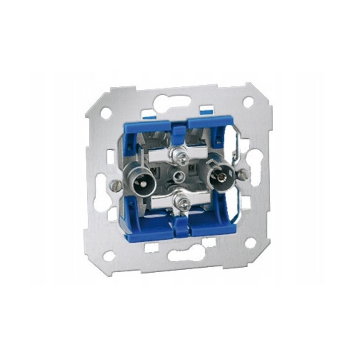 Priza Antena RTV-SAT Kontakt-Simon, 2 iesiri, montaj aparent, 75467-69