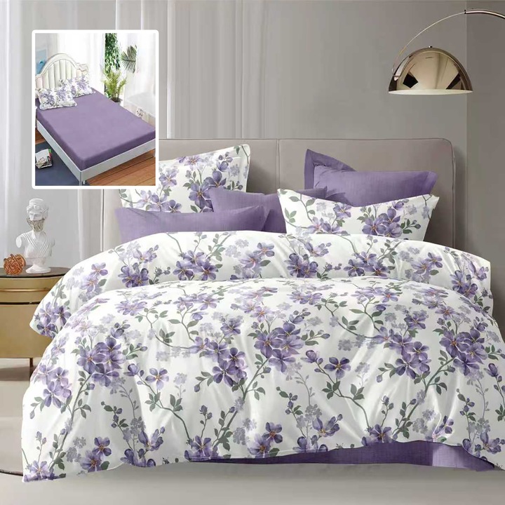 Lenjerie de pat Economy 6 piese cu husa (ECNH14)